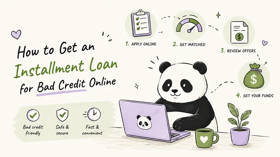 How to get an installment loan for bad credit online with Panda Loans