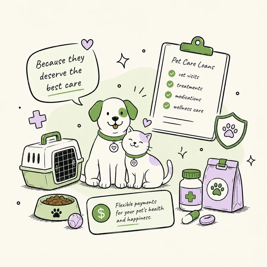 Pet care loan — because they deserve the best care, with flexible payments from Panda Loans